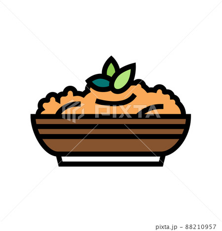 puree carrot color icon vector illustration 88210957
