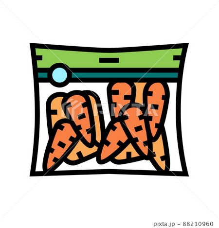 package carrot color icon vector illustration package carrot color icon vector illustration 88210960