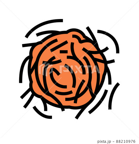 grated carrots on grater color icon vector illustration 88210976