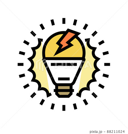 inspiration light bulb color icon vector illustration inspiration light bulb color icon vector illustration 88211024
