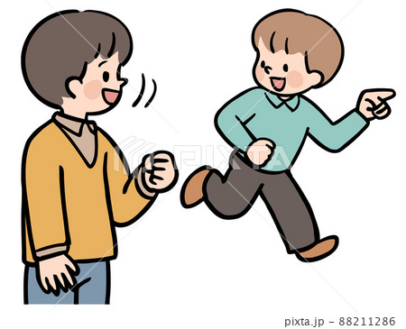 遊びに誘う子ども 88211286