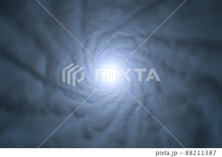 宇宙空間のワープをイメージした背景素材（ワームホールのイメージ） 88211387