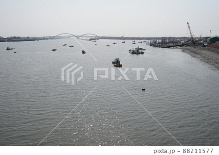 一級河川と小舟 一級河川と小舟 88211577