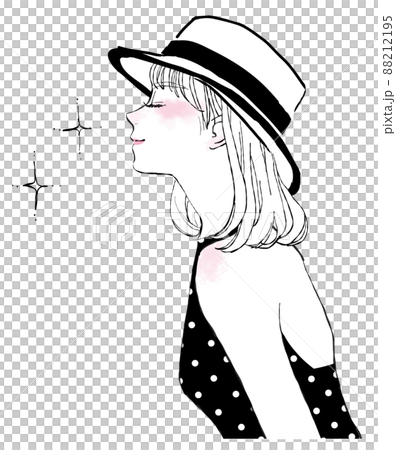 Illustration of an exciting woman 88212195