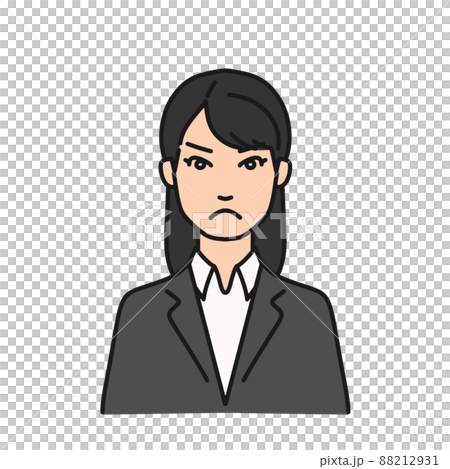 Woman in angry suit 88212931