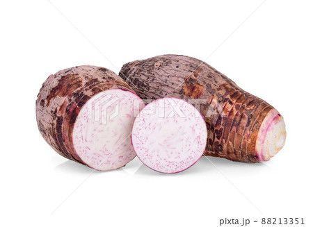 Taro isolated on white background Taro isolated on white background 88213351