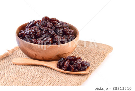 dried raisins isolated on white background. 88213510