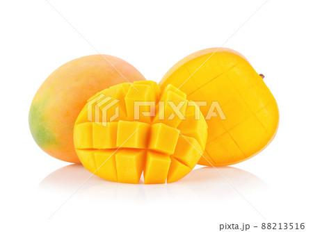 ripe mango isolated on white background ripe mango isolated on white background 88213516