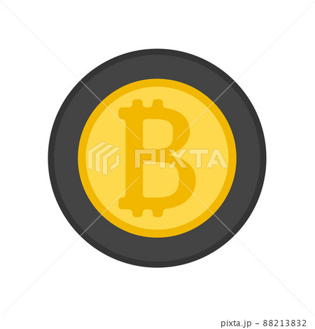Donate crypto button with bitcoin coin icon 88213832