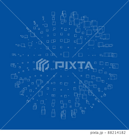 Vector abstract sphere background Vector abstract sphere background 88214182