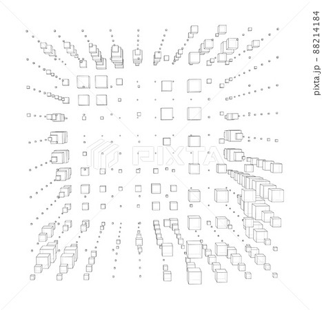 Vector abstract boxes background 88214184