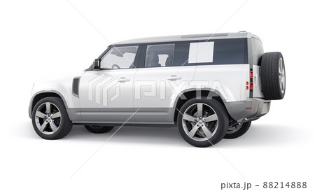 Expedition SUV for rural areas and outdoor activities. 3d render Expedition SUV for rural areas and outdoor activities. 3d render 88214888