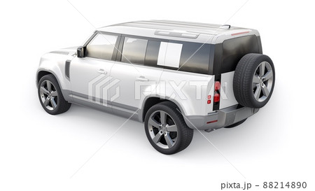 Expedition SUV for rural areas and outdoor activities. 3d render 88214890
