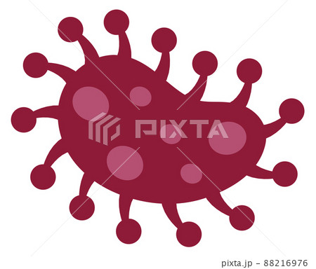 Red germ. Abstract bacteria. Disease bacillus icon Red germ. Abstract bacteria. Disease bacillus icon 88216976