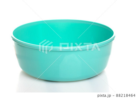 mint-colored plastic bowl made of plastic on a white isolated background mint-colored plastic bowl made of plastic on a white isolated background 88218464
