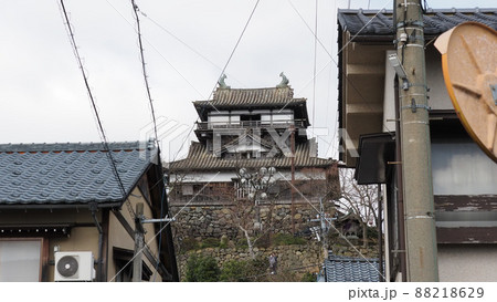 城下町から望む丸岡城 城下町から望む丸岡城 88218629