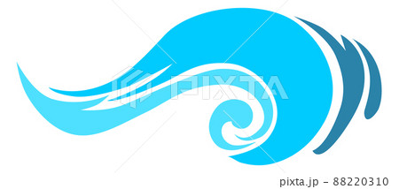 Water swirl logo. Clean eco environment symbol 88220310