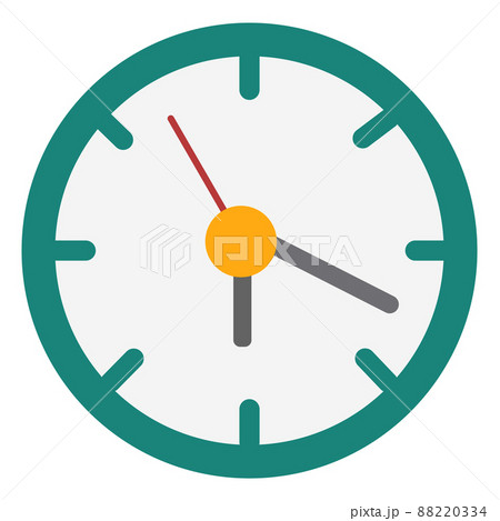 Clock face icon. Round time device with arrows Clock face icon. Round time device with arrows 88220334