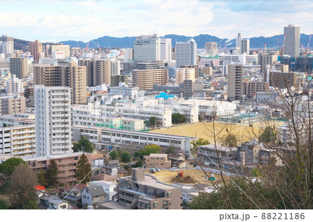 京山から見た岡山市街9　岡山県岡山市北区 88221186