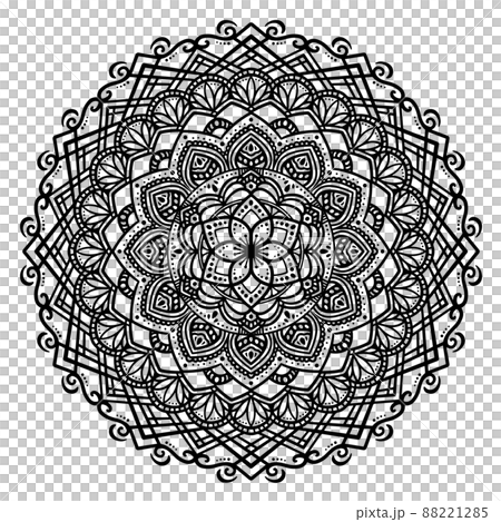 Mandala art (flowers, geometric patterns, dots) 88221285