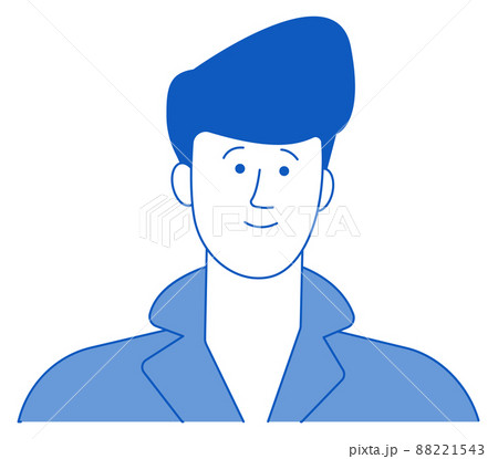 Male profile picture. Man face image. Web avatar 88221543