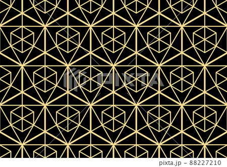 The geometric pattern with lines. Seamless vector background. Gold and black texture. Graphic modern pattern. Simple lattice graphic design The geometric pattern with lines. Seamless vector background. Gold and black texture. Graphic modern pattern. Simple lattice graphic design 88227210