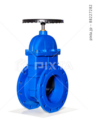 Large diameter metal gate valve with a rubber wedge to block the flow of water in the pipeline. 88227282