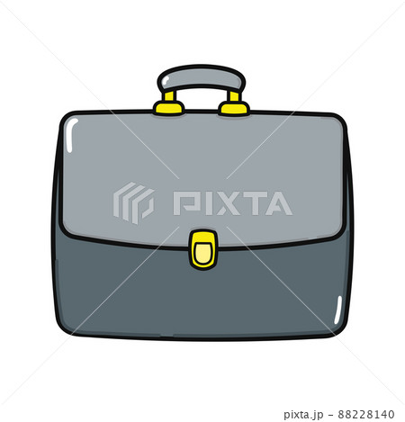 Cute funny work bag character. Vector hand drawn cartoon kawaii character illustration icon. Isolated on white background. Happy work bag character concept 88228140