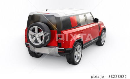Expedition SUV for rural areas and outdoor activities. 3d render 88228922