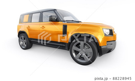 Expedition SUV for rural areas and outdoor activities. 3d render 88228945