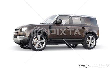 Expedition SUV for rural areas and outdoor activities. 3d render 88229037