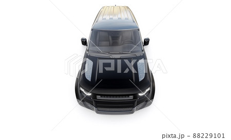 Expedition SUV for rural areas and outdoor activities. 3d render Expedition SUV for rural areas and outdoor activities. 3d render 88229101