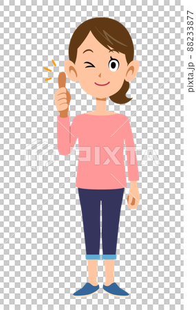 豎起大拇指的女人 88233877