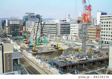 北陸新幹線 福井駅前西口開発工事 北陸新幹線 福井駅前西口開発工事 88238156
