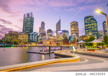 Downtown Perth skyline in Australia 88239263