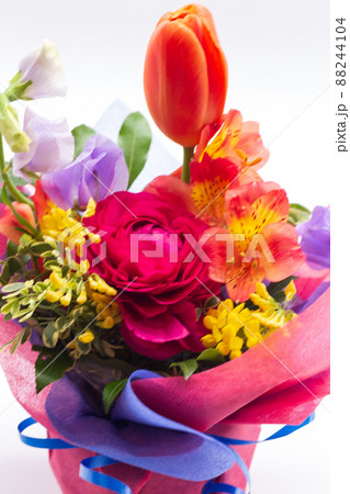 チューリップ　花束　フラワーアレンジメント　お祝い 88244104