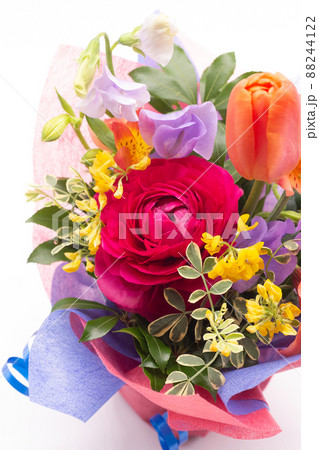チューリップ　花束　フラワーアレンジメント　お祝い 88244122
