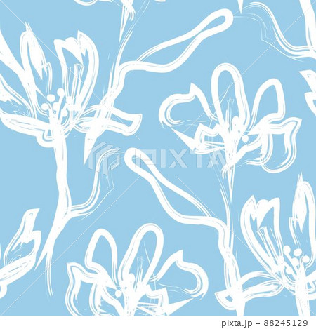 Floral Brush strokes Seamless Pattern Design Floral Brush strokes Seamless Pattern Design 88245129