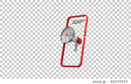 3D. sale megaphone and mobilephone campaign promotion shopping on black background. 3D. sale megaphone and mobilephone campaign promotion shopping on black background. 88245653