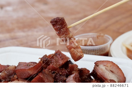 Close Up of Grilled Pork Neck Close Up of Grilled Pork Neck 88246671