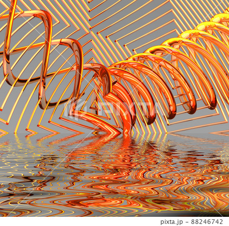 3D illustration of virtual scenery 3D illustration of virtual scenery 88246742