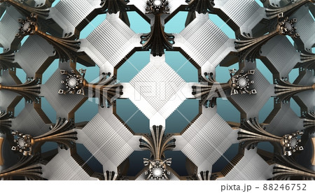 3D illustration of virtual scenery 88246752