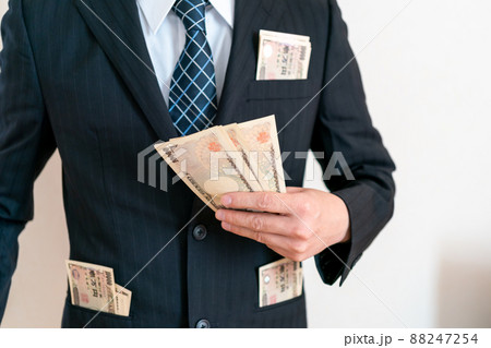 お金とビジネスマン お金とビジネスマン 88247254