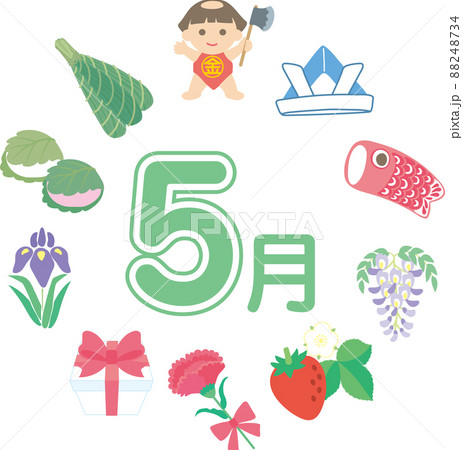 5月のイラストリース 88248734