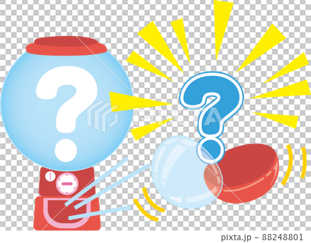 Gachapon with a surprised question mark that pops out 88248801