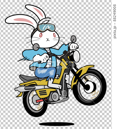 騎摩托車的兔子 88249008