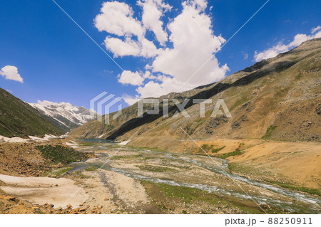 Amazing View to the Panorama of Pakistan Highlands Among the Gilgit Baltistan Mountains, Pakistan Amazing View to the Panorama of Pakistan Highlands Among the Gilgit Baltistan Mountains, Pakistan 88250911