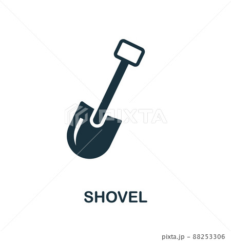 Shovel icon. Simple element from construction collection. Creative Shovel icon for web design, templates, infographics and more 88253306