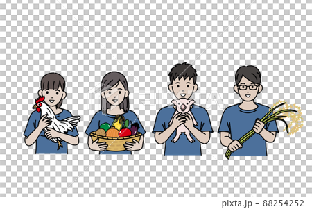 Agricultural high school, agricultural and forestry high school, agricultural high school, vocational school, high school students, men and women, friends, agricultural experience 88254252