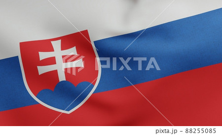 National flag of Slovakia waving 3D Render, Slovak Republic flag textile designed by Ladislav Cisarik and Ladislav Vrtel, coat of arms Slovakia independence day, Slavic nations National flag of Slovakia waving 3D Render, Slovak Republic flag textile designed by Ladislav Cisarik and Ladislav Vrtel, coat of arms Slovakia independence day, Slavic nations 88255085